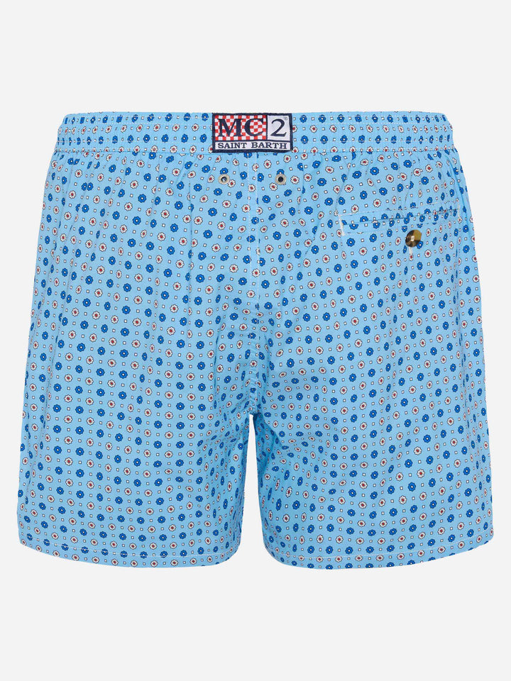 Costume mare Comfort Light con stampa micro cravatta