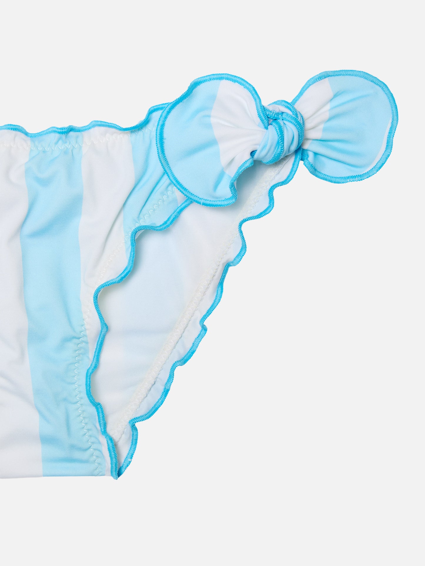 Slip da mare classico Cric con stampa a righe azzurre