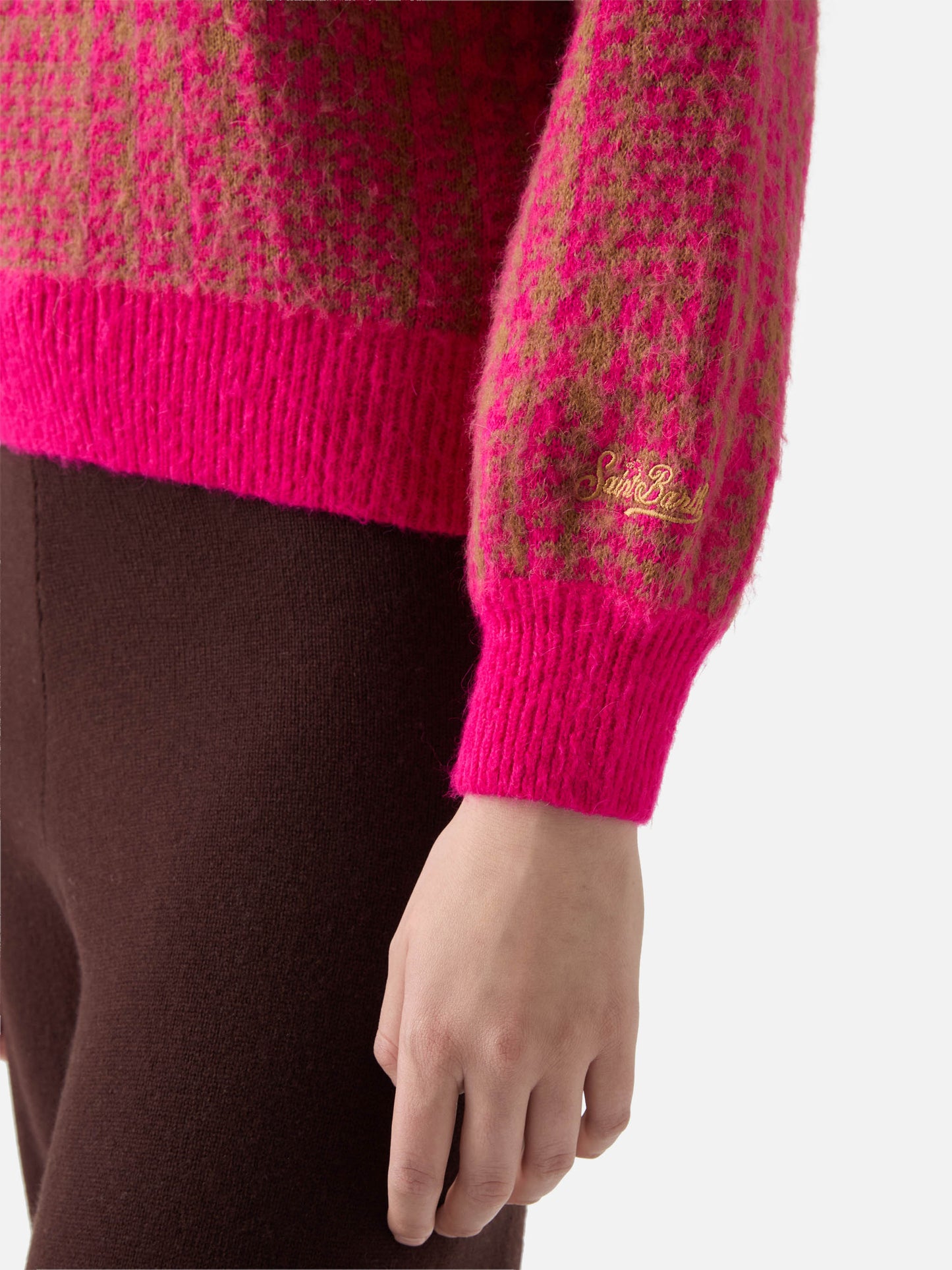 Woman brushed crewneck with Princess of Galles