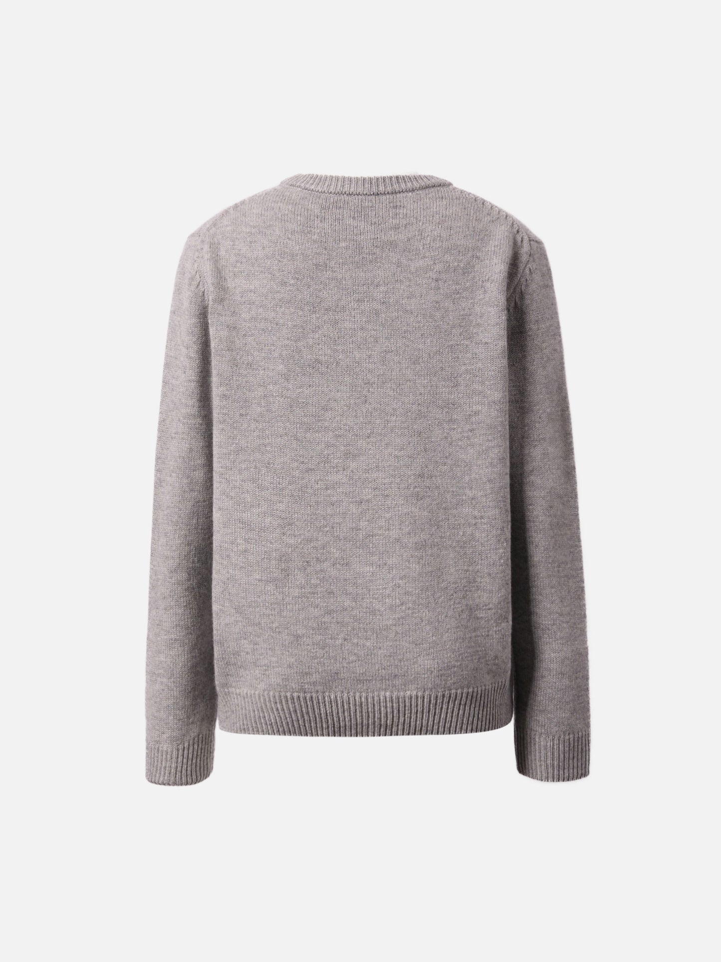 Crewneck Douglas in cashmere blend with Too Cold for School embroidery