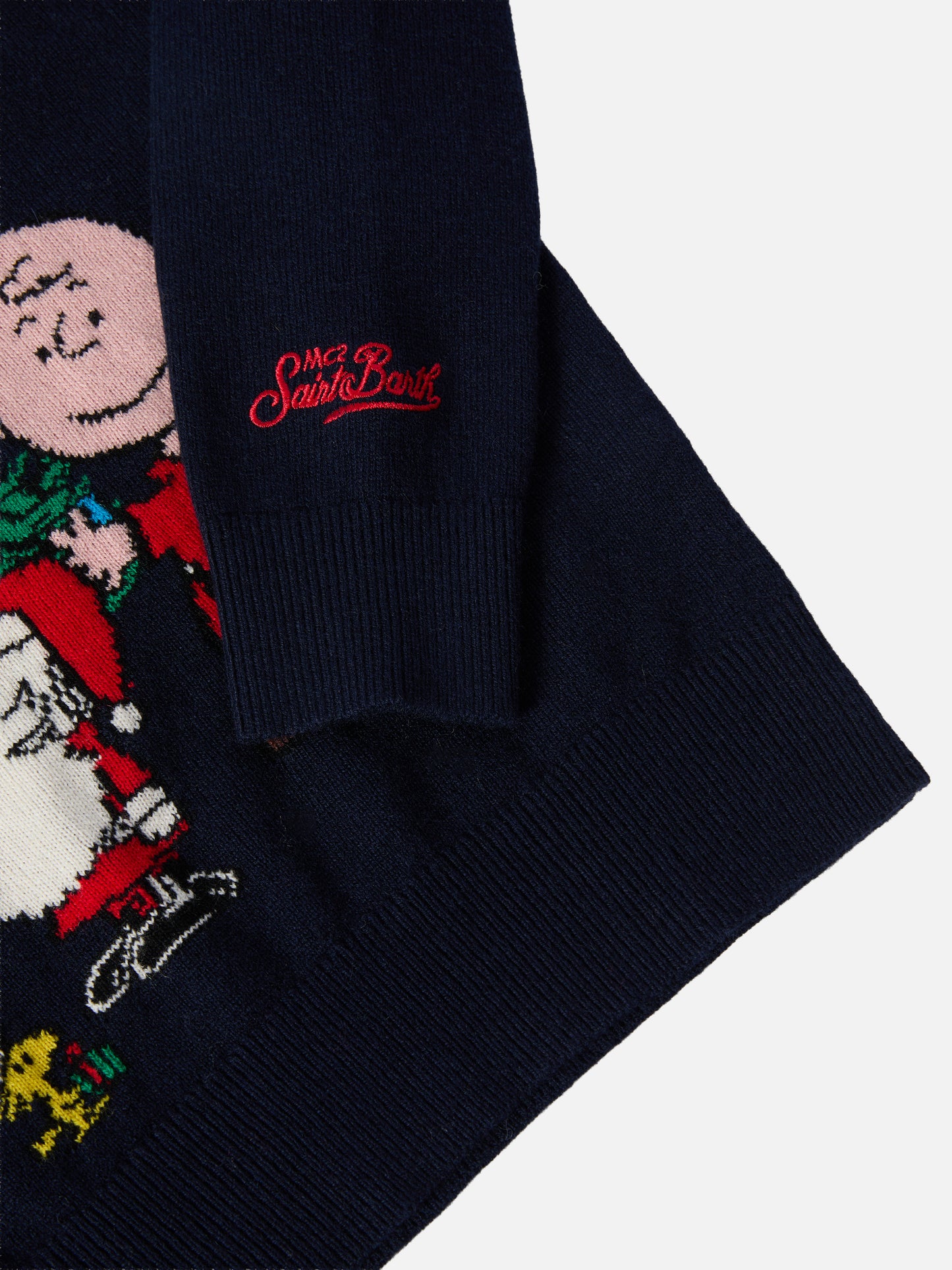 Crewneck Douglas in cashmere blend with Peanuts jacquard | PEANUTS SPECIAL EDITION