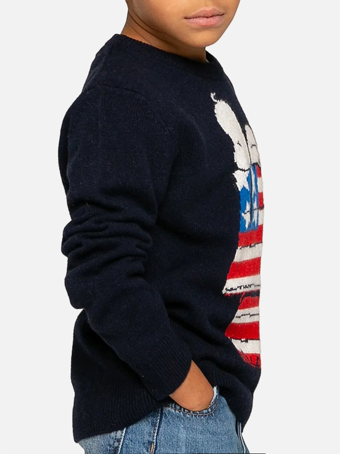 Kinderpullover mit Snoopy-Jacquard-Print | Peanuts™ Sonderausgabe