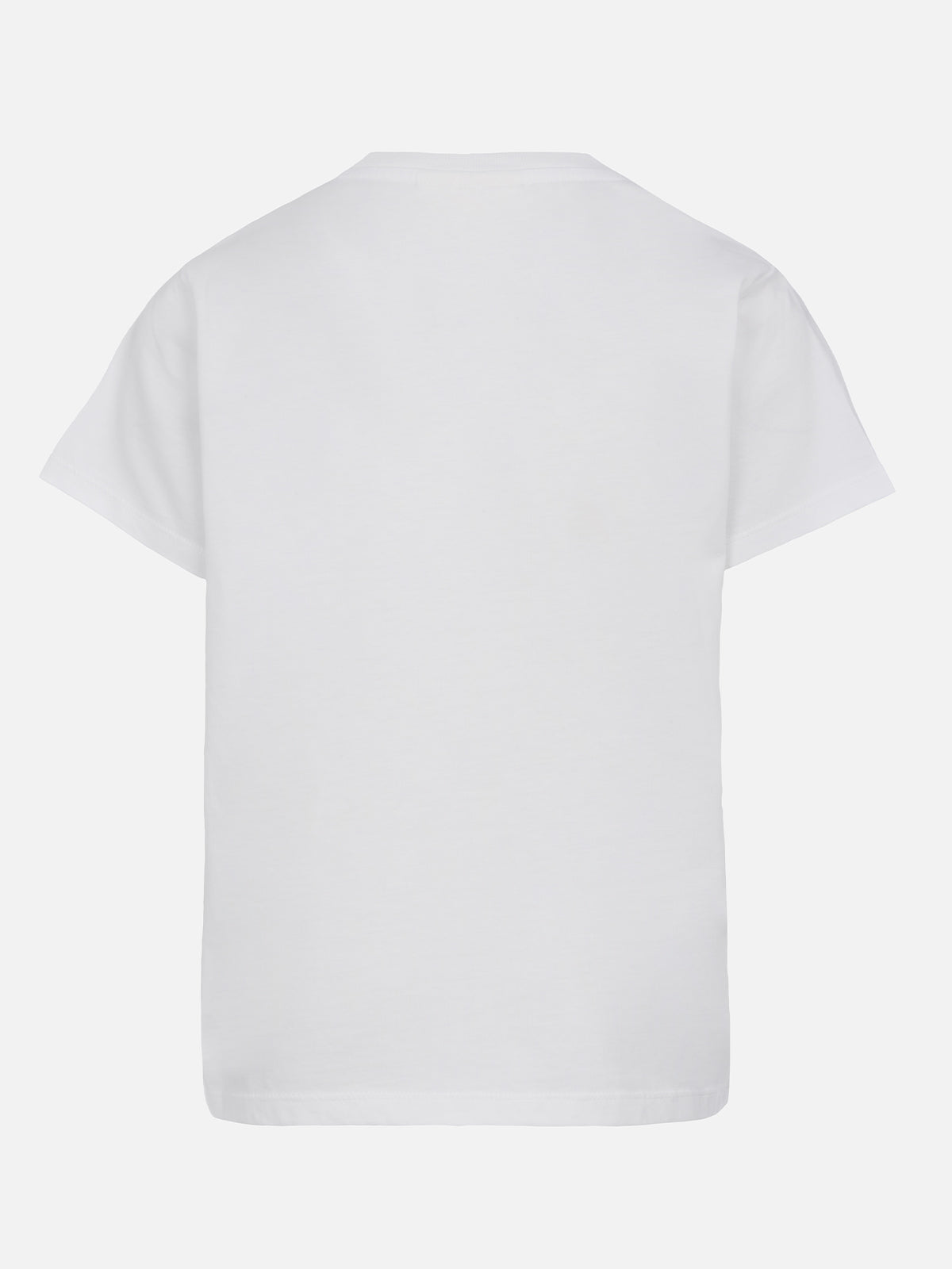 Girl cotton jersey crewneck t-shirt Elly with Saint Barth rhinestone embroidery - MC2 Saint Barth