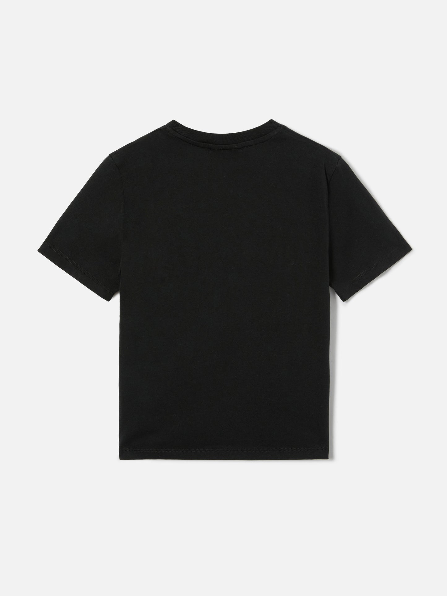 T-shirt Elly en coton noir avec patch logo à imprimé animal
