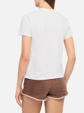 Baumwoll-T-Shirt Emilie mit St. Barth Habituè-Stickerei