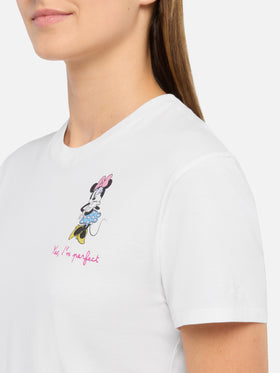 Baumwoll-T-Shirt Emilie mit Minnie Yes, I'm perfect-Stickerei | DISNEY© SONDEREDITION