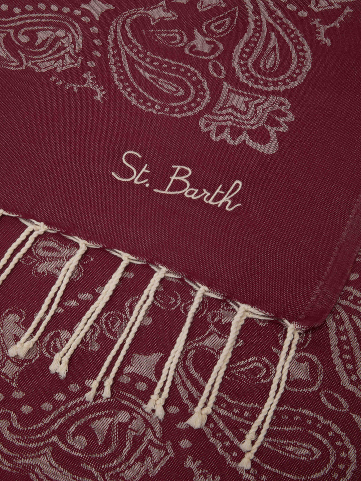 Telo mare Foutas in cotone con jacquard bandana