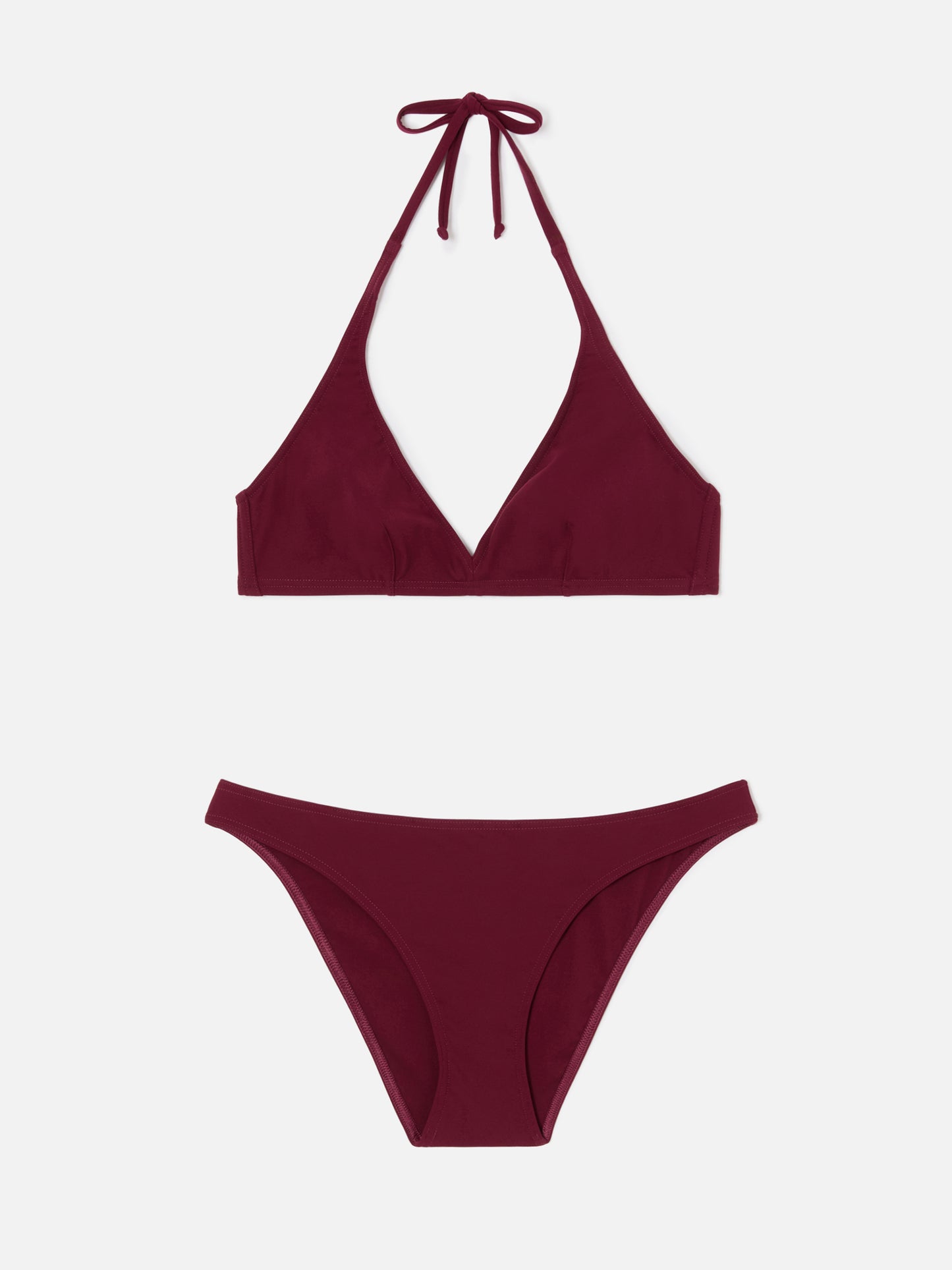 Bikini Gala bordeaux con top triangolo