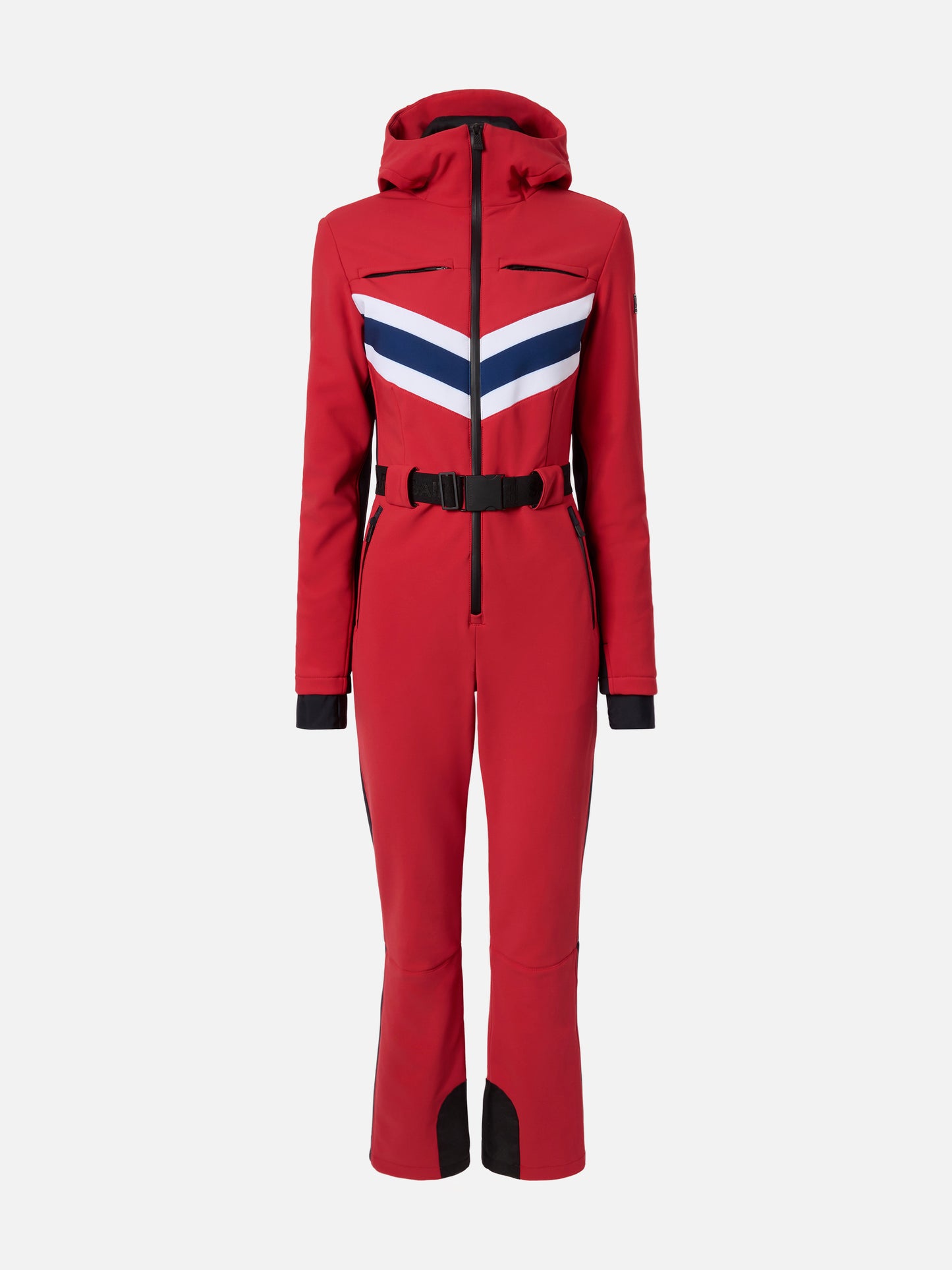 Garmisch red ski suit with RECCO® technology