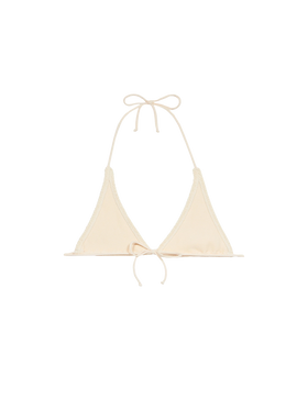 Woman white crinkle triangle top Guiana - MC2 Saint Barth