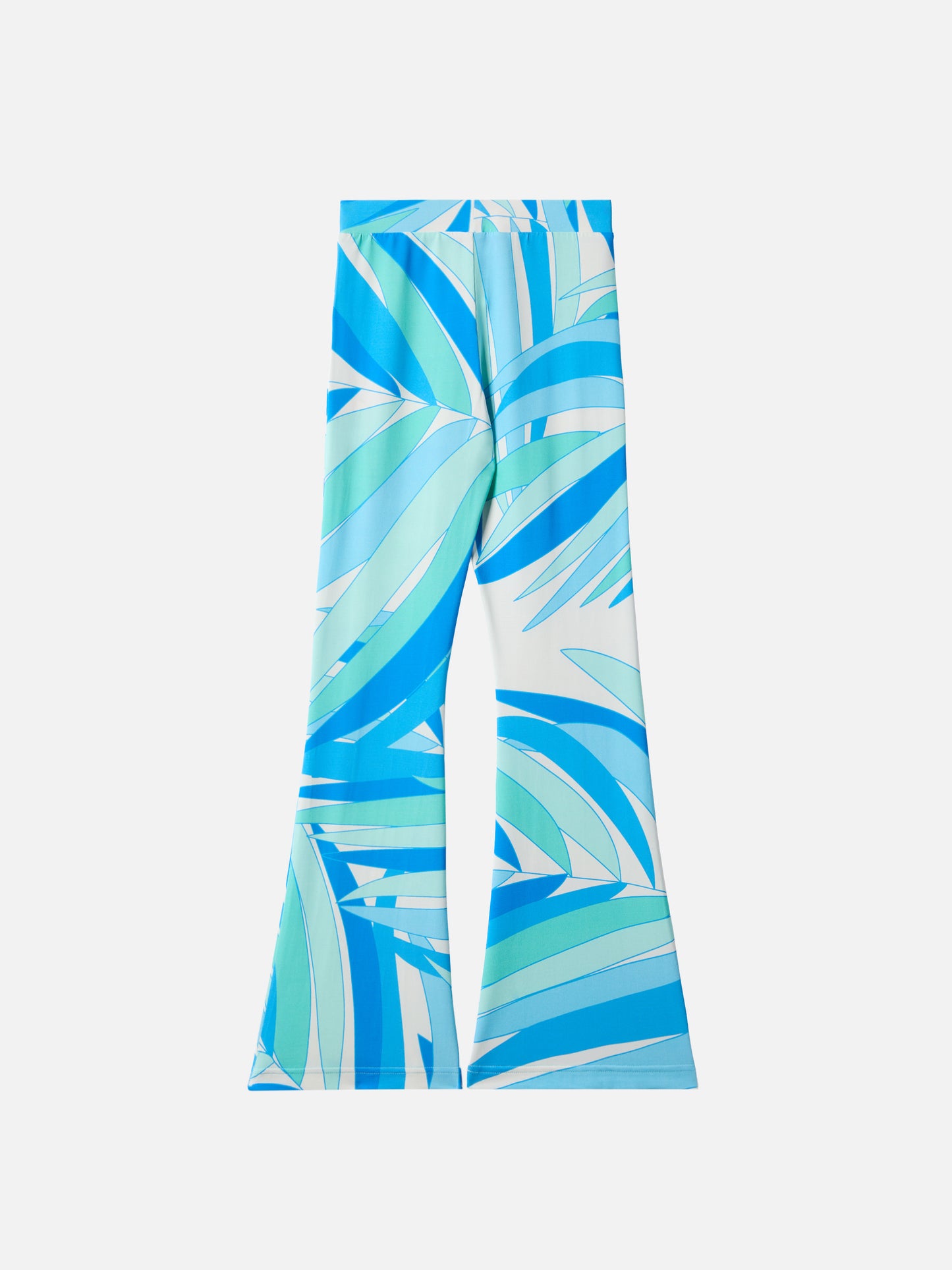 Pantaloni flare Gwenda Jr con stampa palme