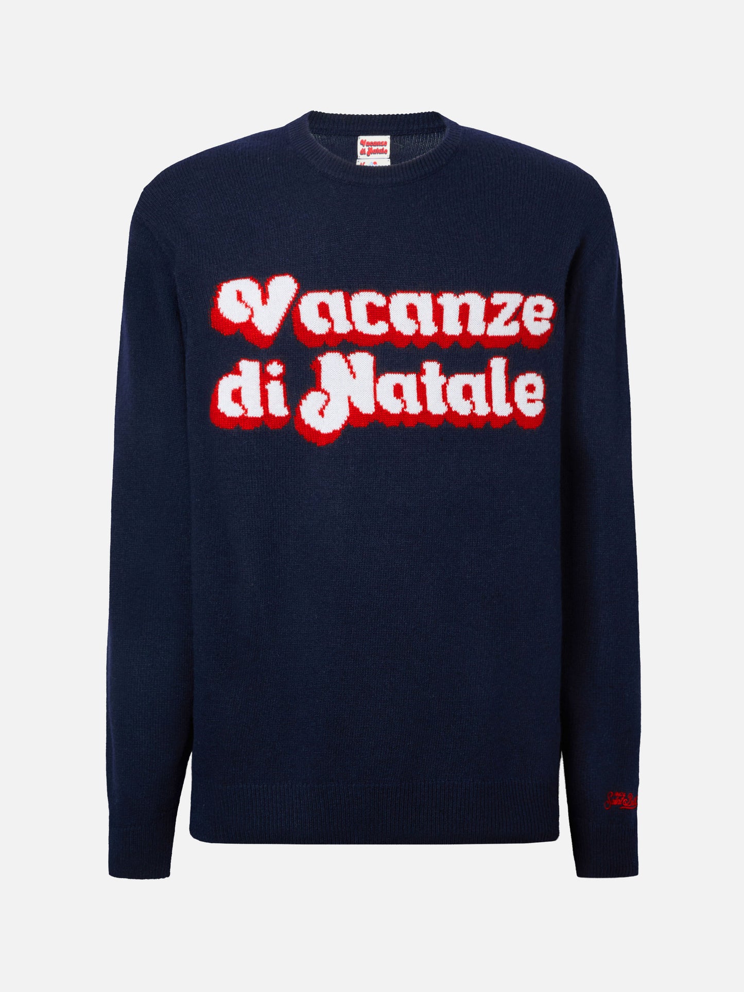 Maglione blu Heron con jacquard Vacanze di Natale | VACANZE DI NATALE SPECIAL EDITION