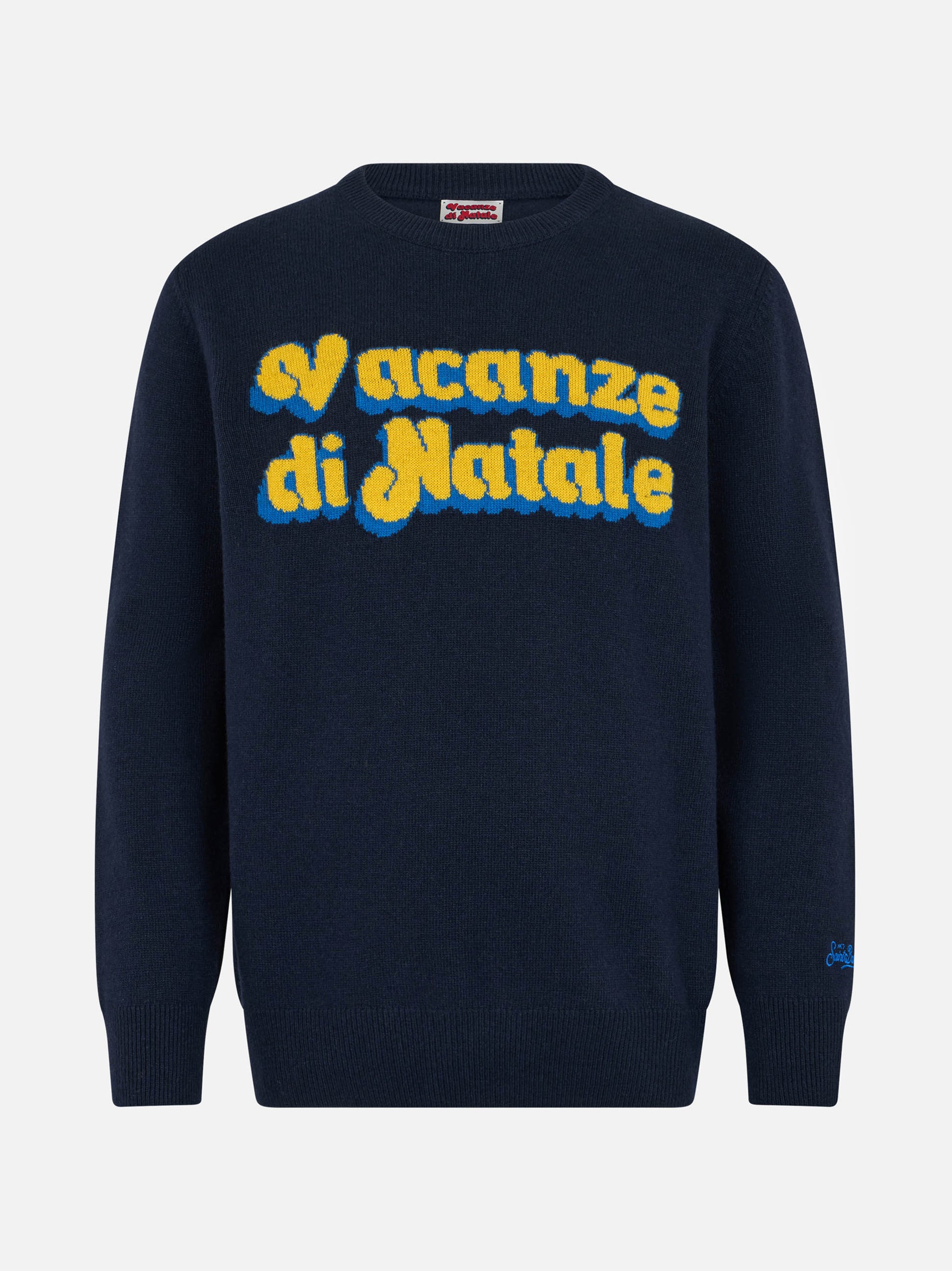 Man sweater Heron with Vacanze di Natale jacquard | VACANZE DI NATALE SPECIAL EDITION - MC2 Saint Barth
