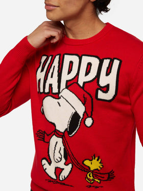 Sweater Heron with Snoopy jacquard | SNOOPY PEANUTS® SPECIAL EDITION - MC2 Saint Barth