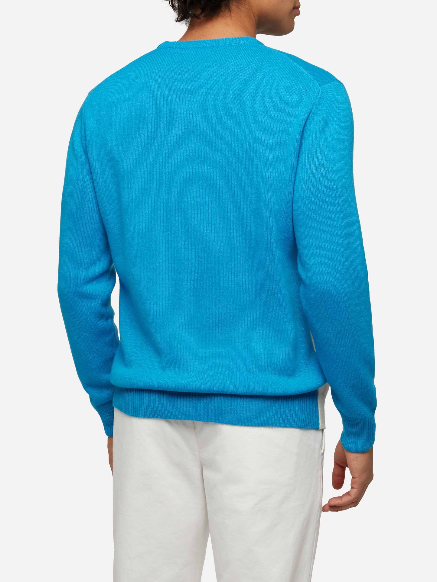 Crewneck sweater Heron with Courma postcard jacquard - MC2 Saint Barth