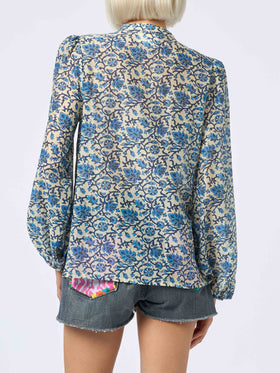 Woman silk voile blouse Harper - MC2 Saint Barth