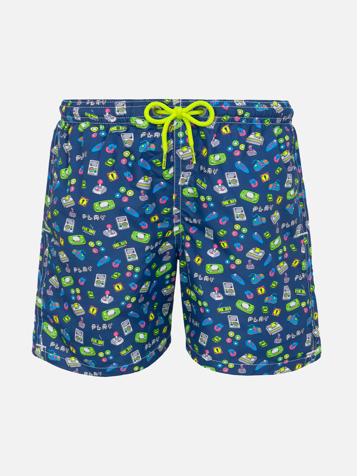 Boy swim shorts with retro games print - MC2 Saint Barth
