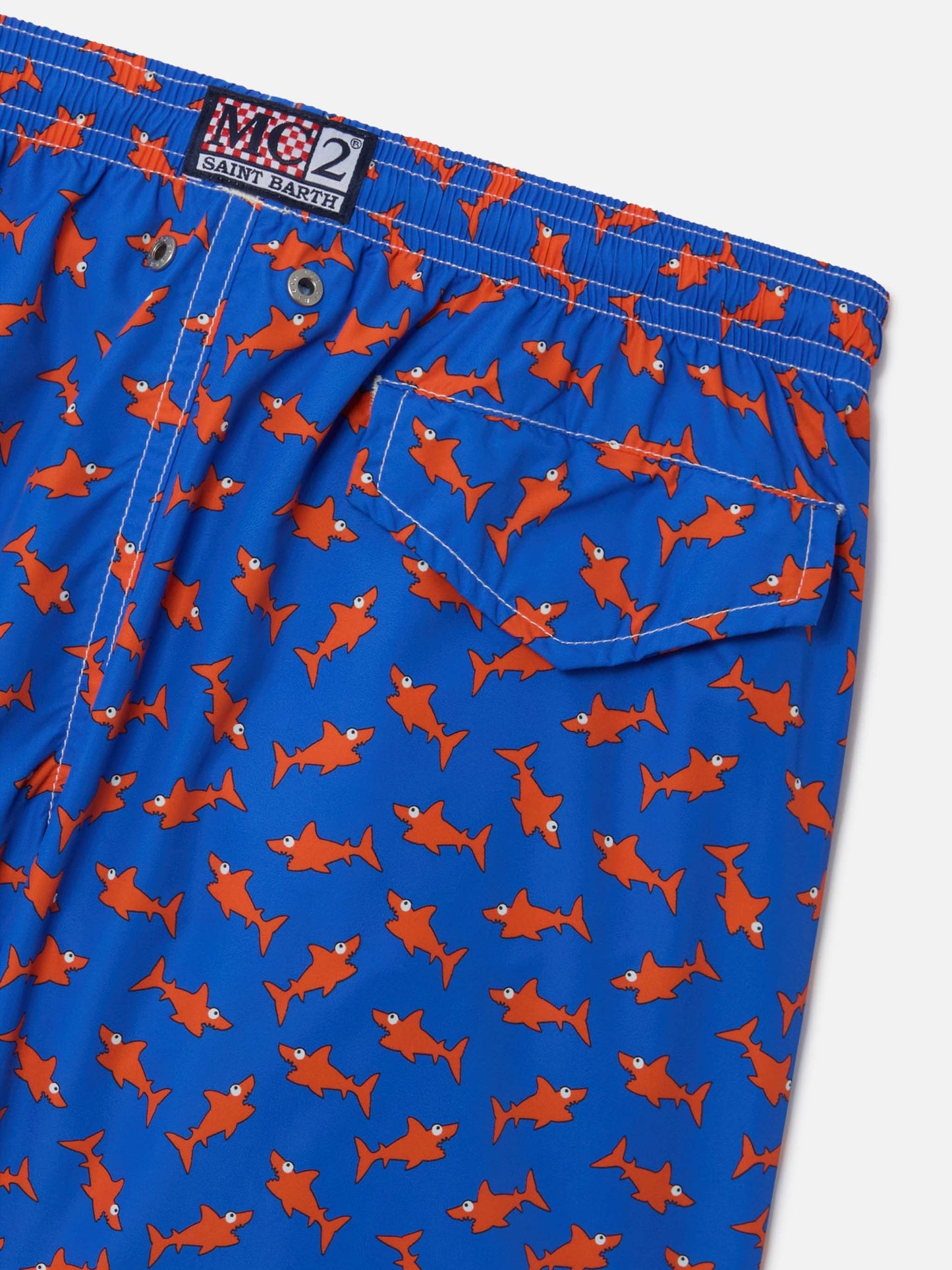 Short de bain garçon à imprimé requins