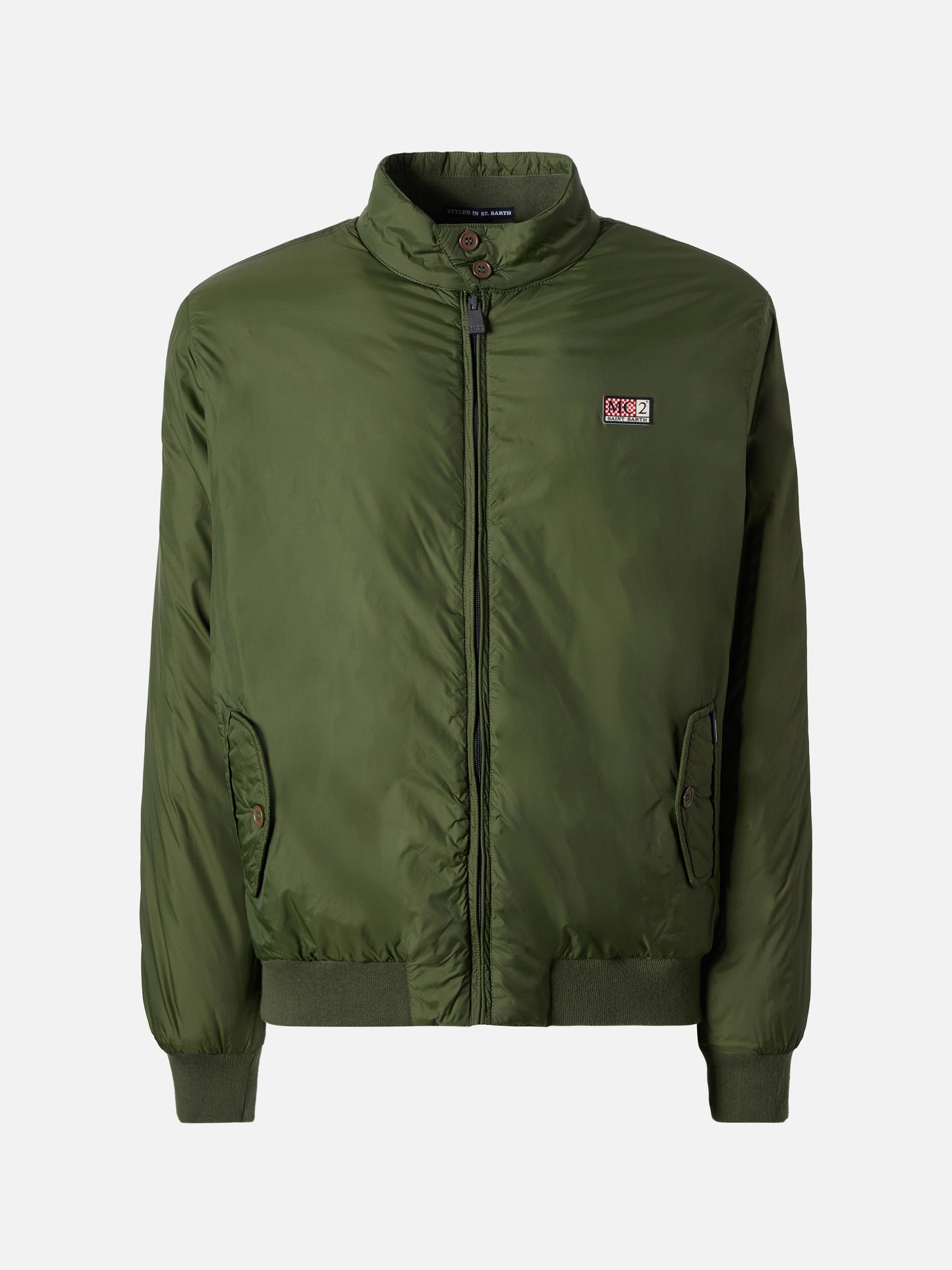 Jet lightweight bomber jacket in military green