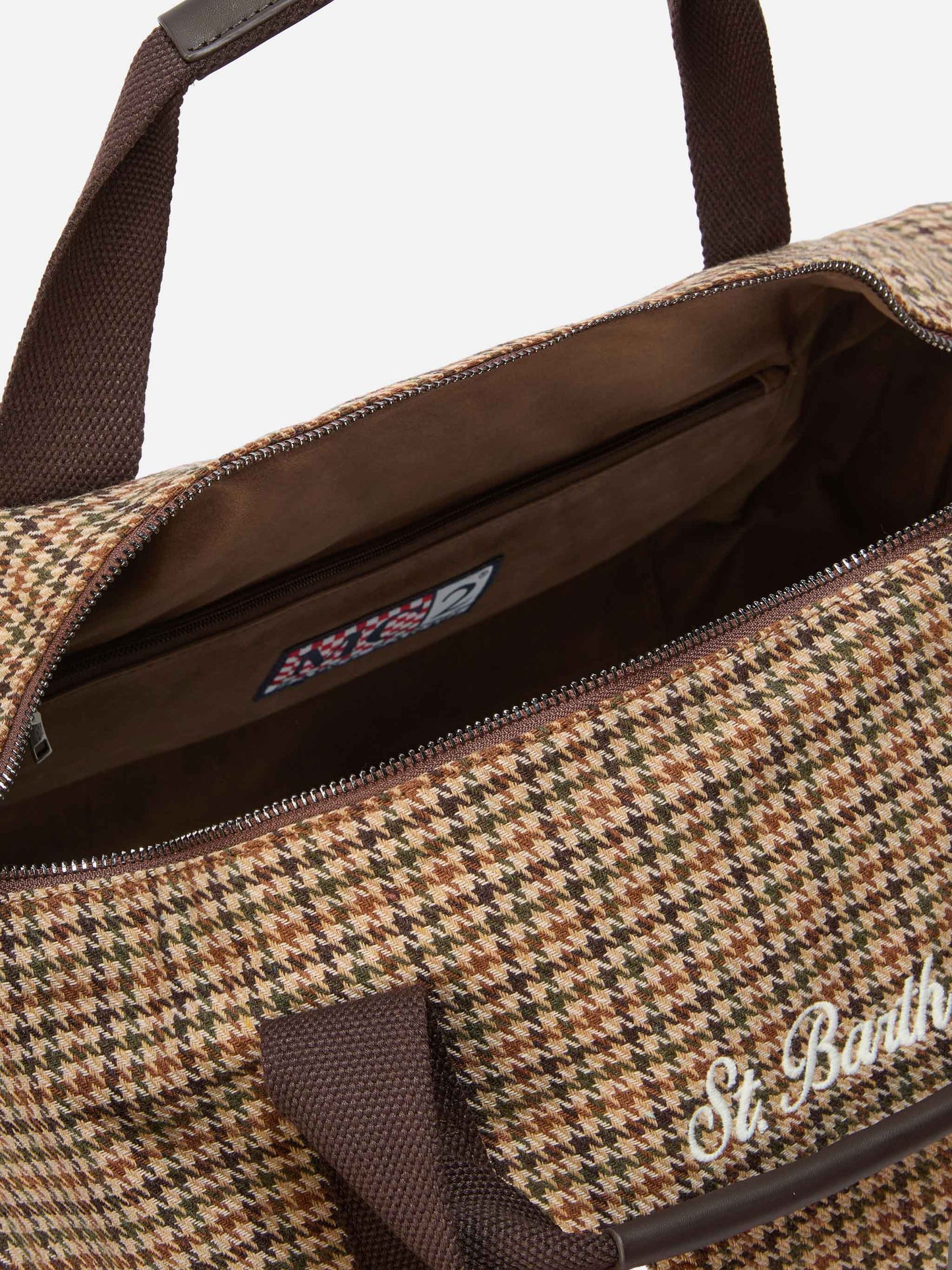 Jetleg Wool Travel Bag in tweed wool blend