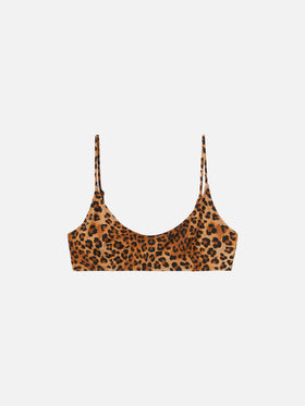 Judy Bralette-Strandtop Judy mit Animalier-Print