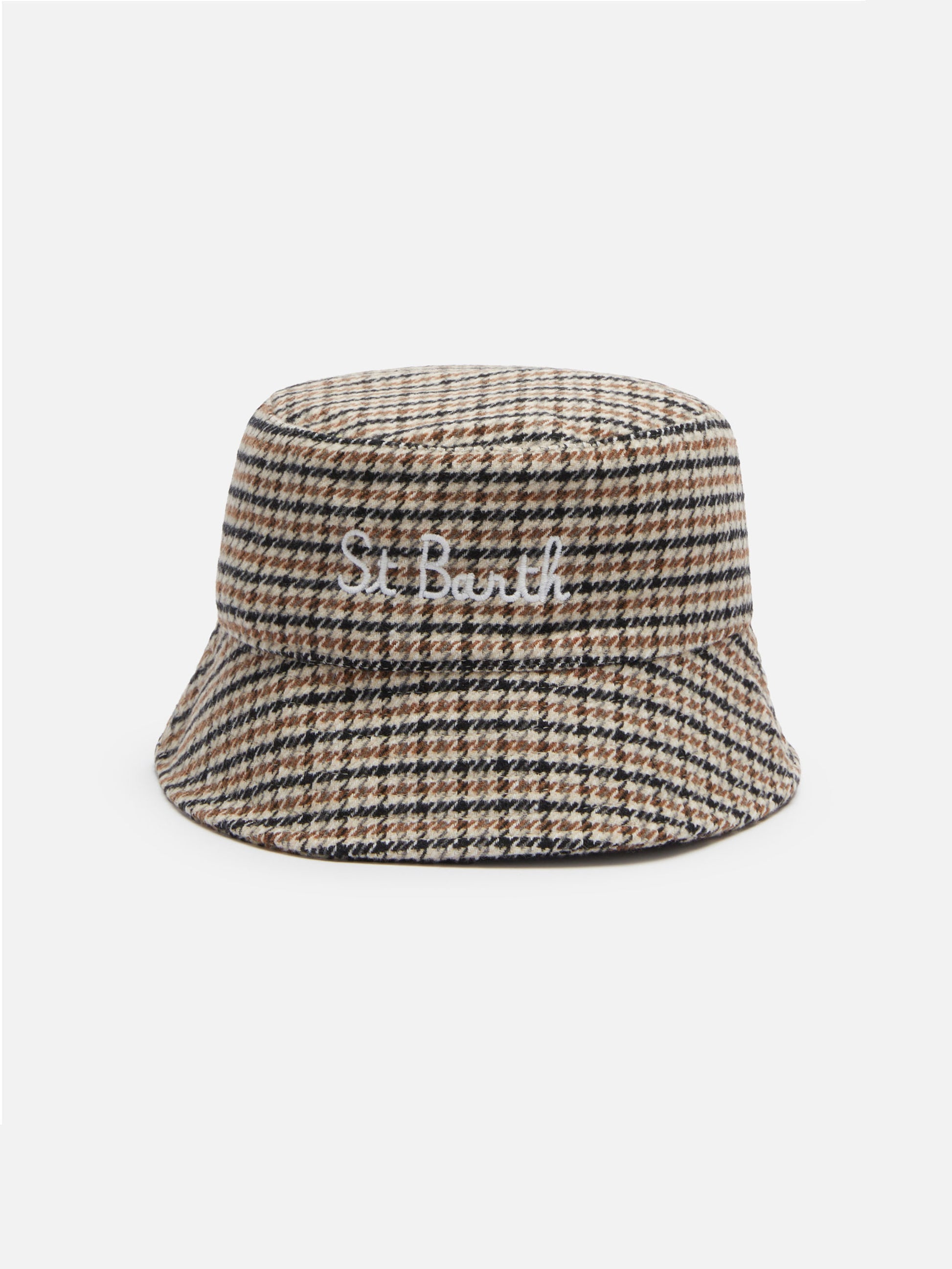 Bucket hat Jude with pied de poule print - MC2 Saint Barth