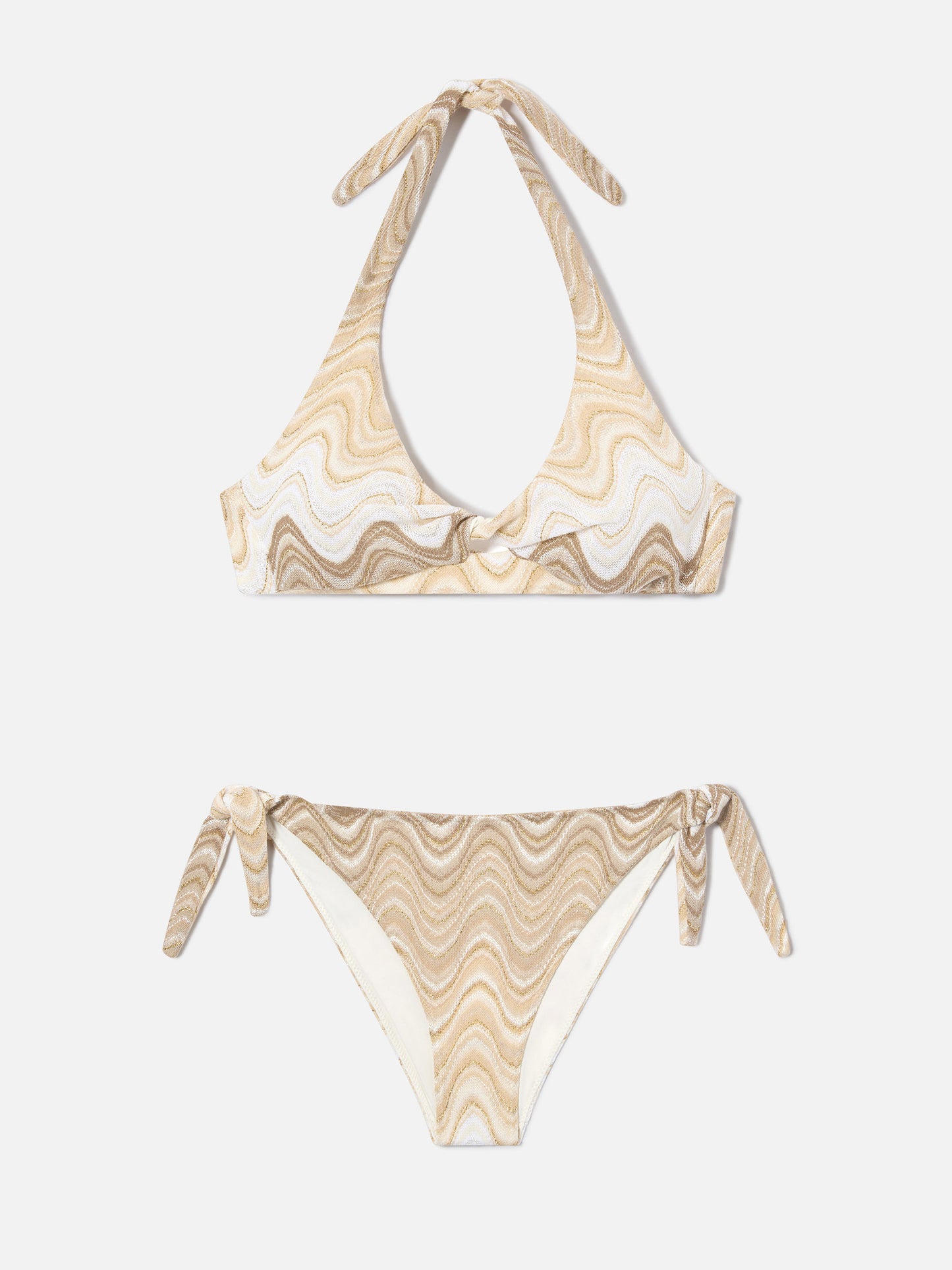 Leda Yali gold degradé raschel bikini