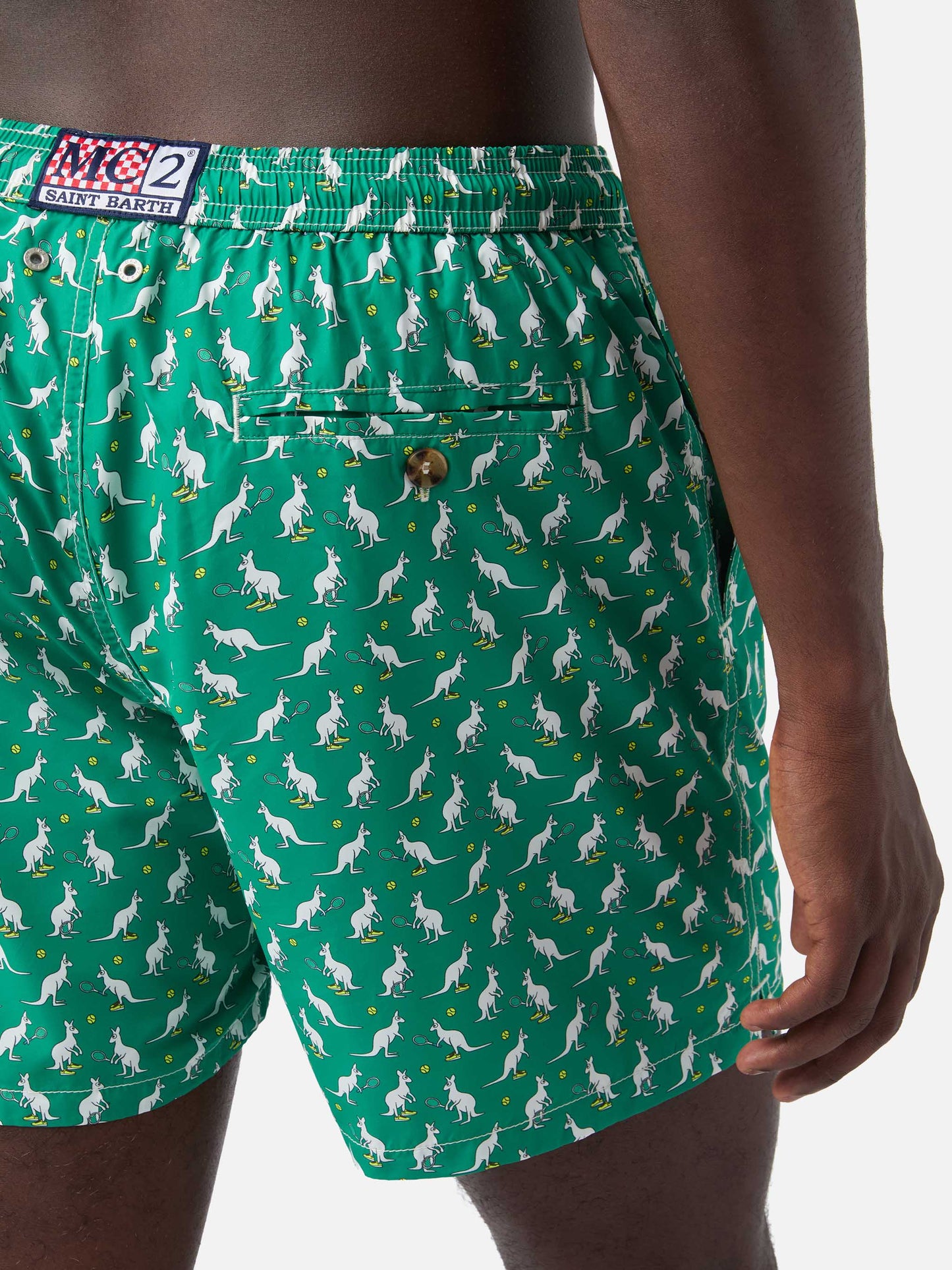 Bañador shorts Lighting Micro Fantasy con estampado australiano verde | Edición Especial