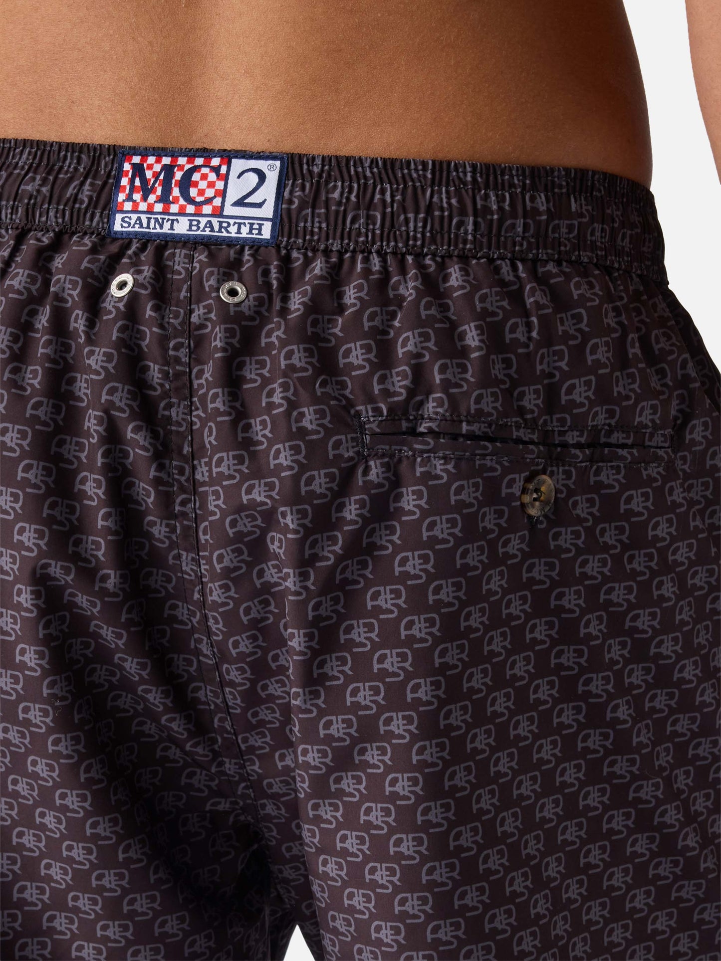 Short de bain en tissu léger Lighting avec imprimé Roma | AS ROMA SPECIAL EDITION