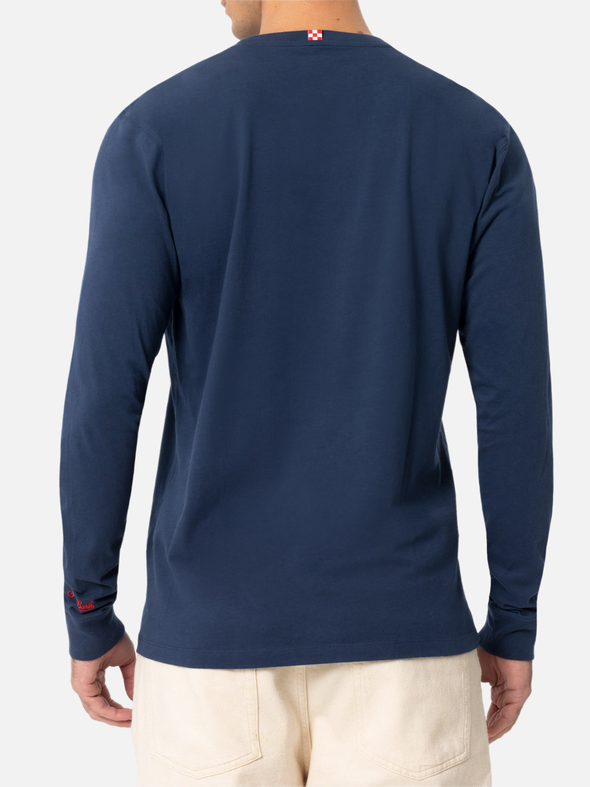 Man blue t-shirt Luton with Vacanze di Natale film logo print | VACANZE DI NATALE SPECIAL EDITION - MC2 Saint Barth