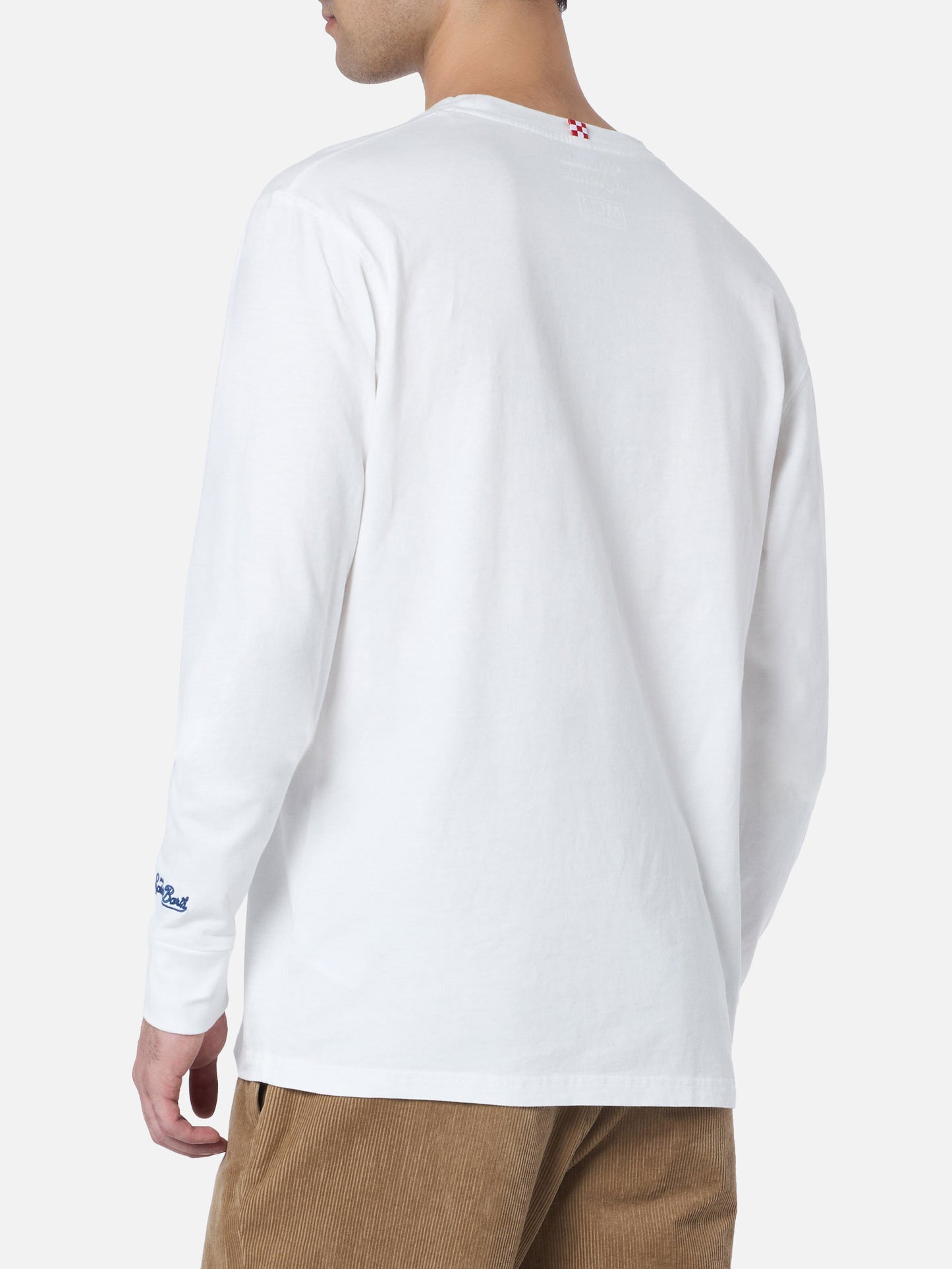 Man white t-shirt Luton with Negare, negare sempre! embroidery | VACANZE DI NATALE SPECIAL EDITION - MC2 Saint Barth