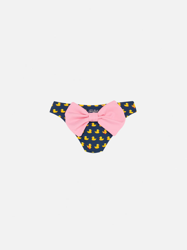Madame swim briefs with bow and ducky print - MC2 Saint Barth