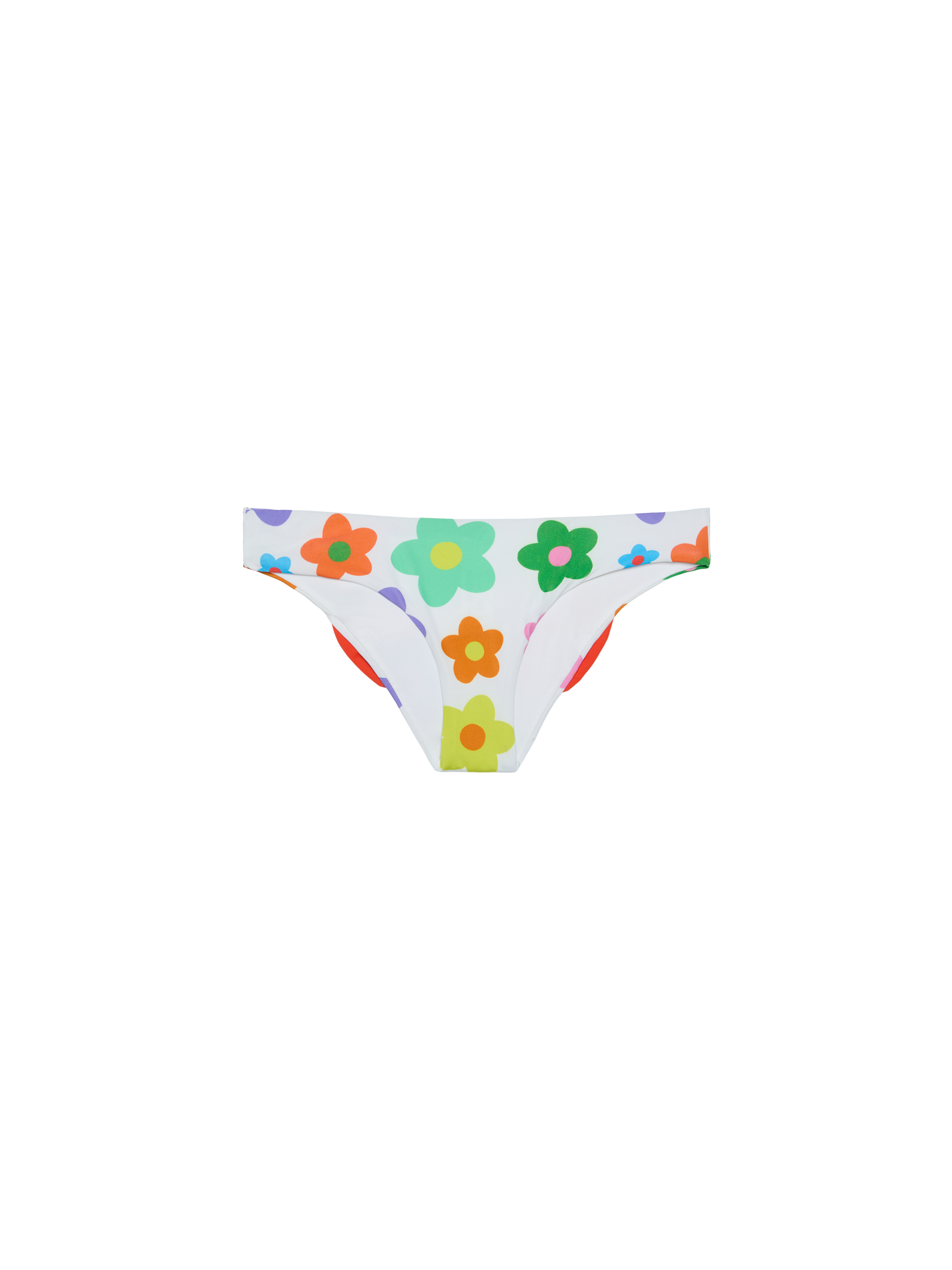 Girl swim briefs with flower print - MC2 Saint Barth