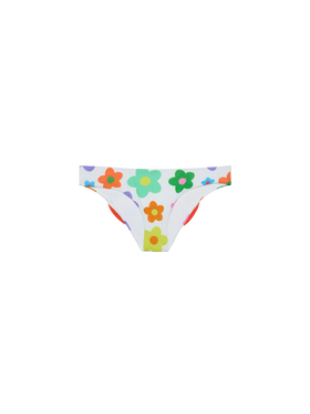 Girl swim briefs with flower print - MC2 Saint Barth