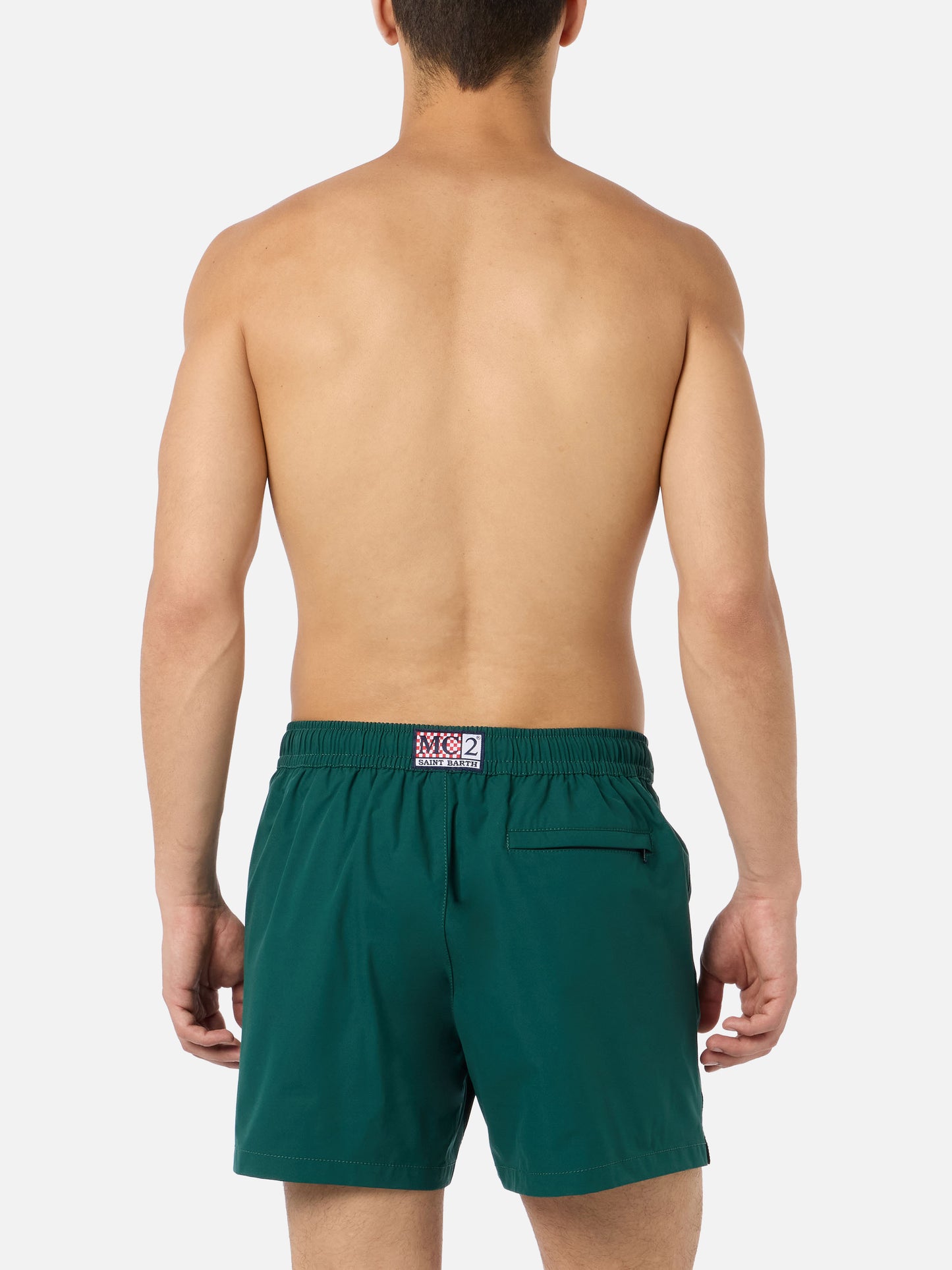 Master british green swim shorts