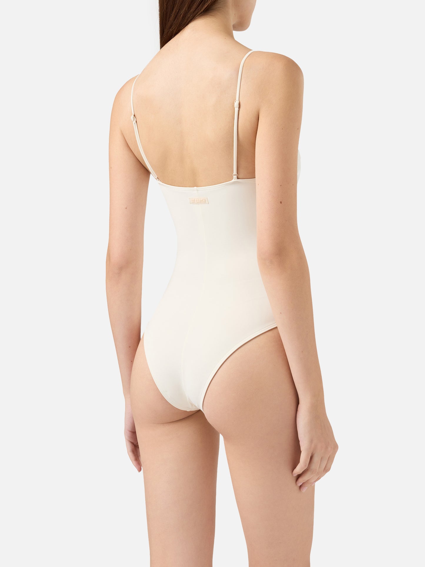 Medea cream underwired one-piece swimsuit
