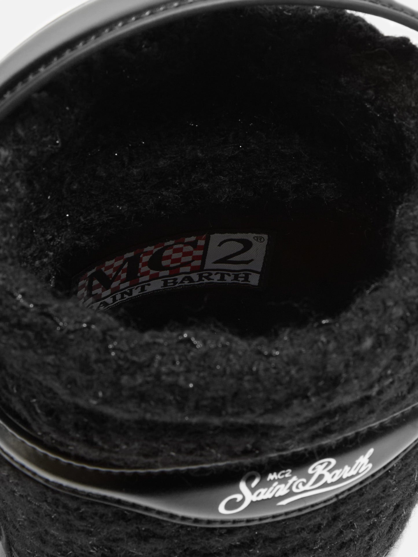 Mila Tweed Bucket Bag aus schwarzem Tweed-Wollmischgewebe