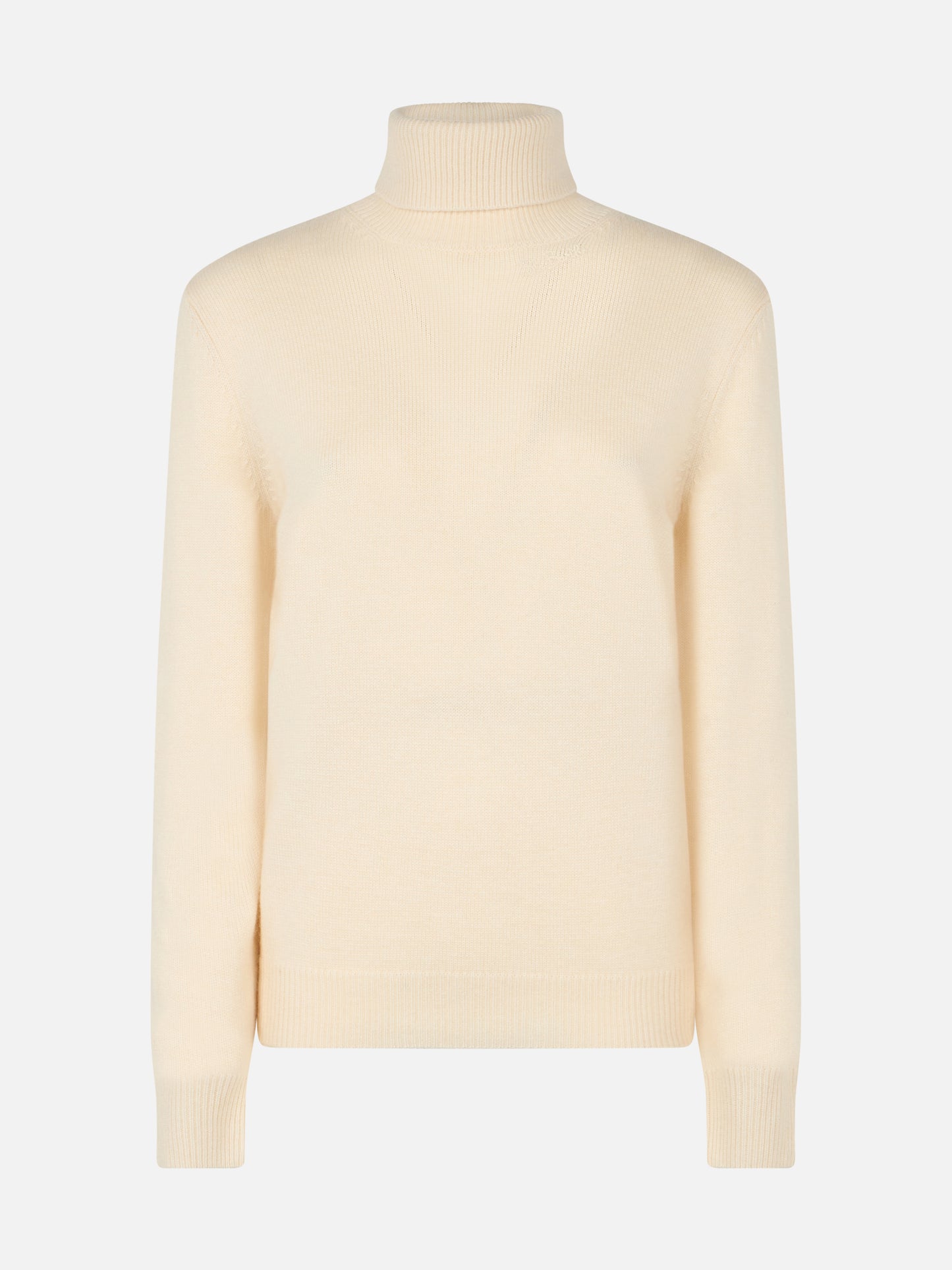 Woman white cashmere blend turtleneck sweater Moody - MC2 Saint Barth