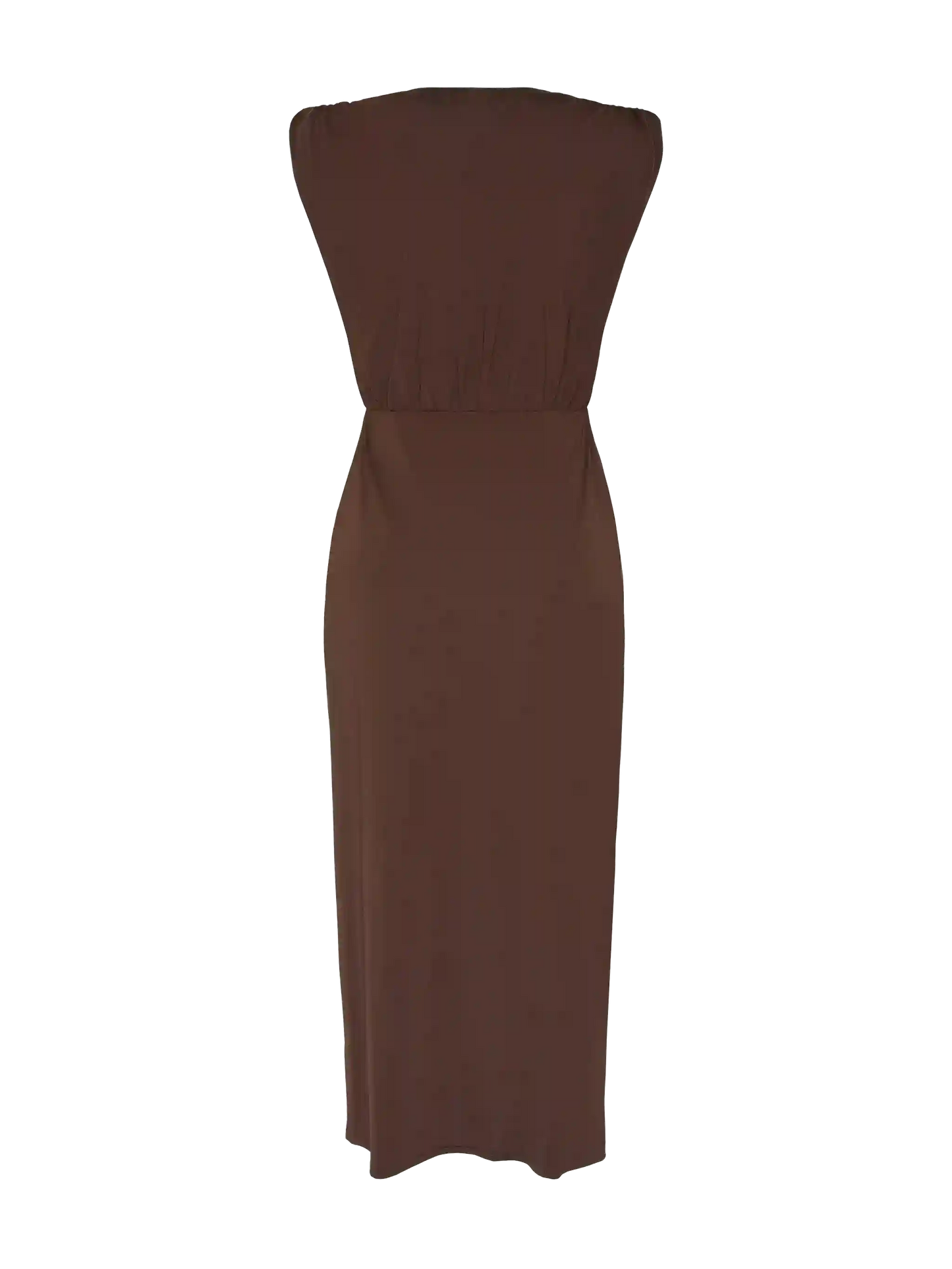 Marina brown sleeveless maxi dress - MC2 Saint Barth