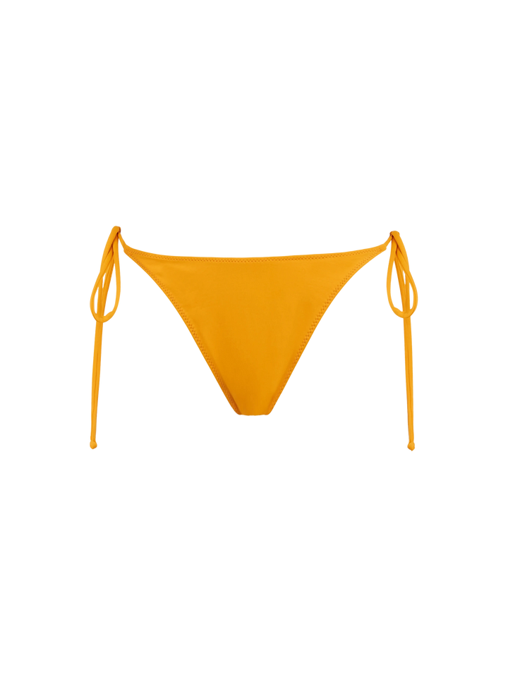 Woman ochre yellow classic swim briefs Marielle