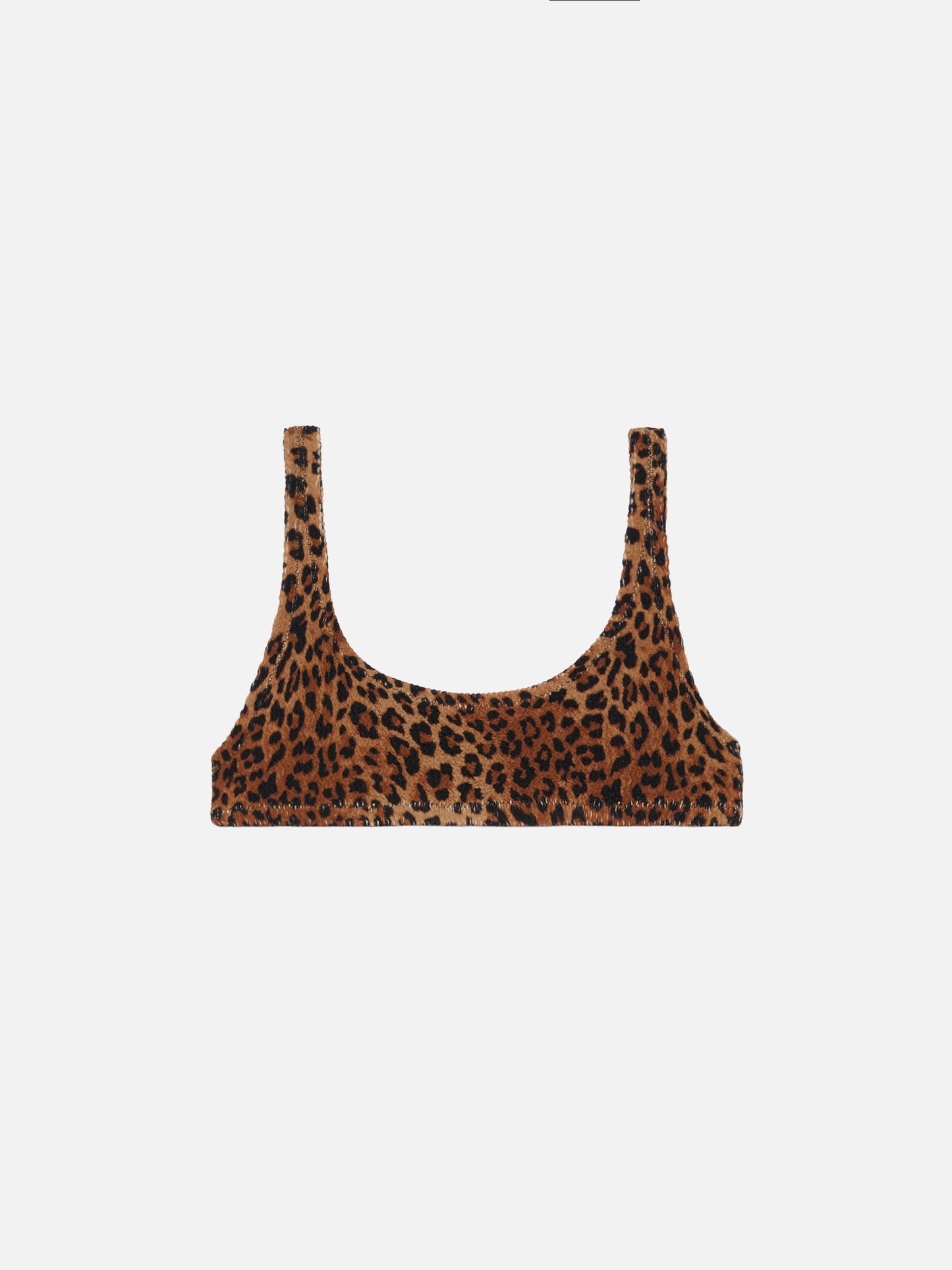Naima crinkle classic bralette top with leopard print