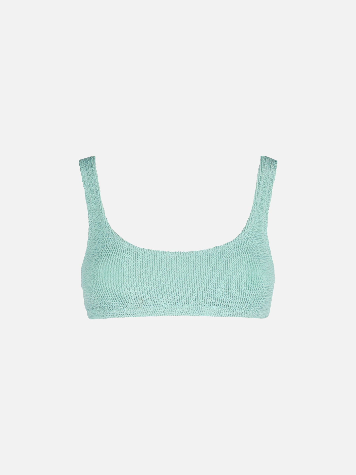 Naima sage green crinkle classic bralette top