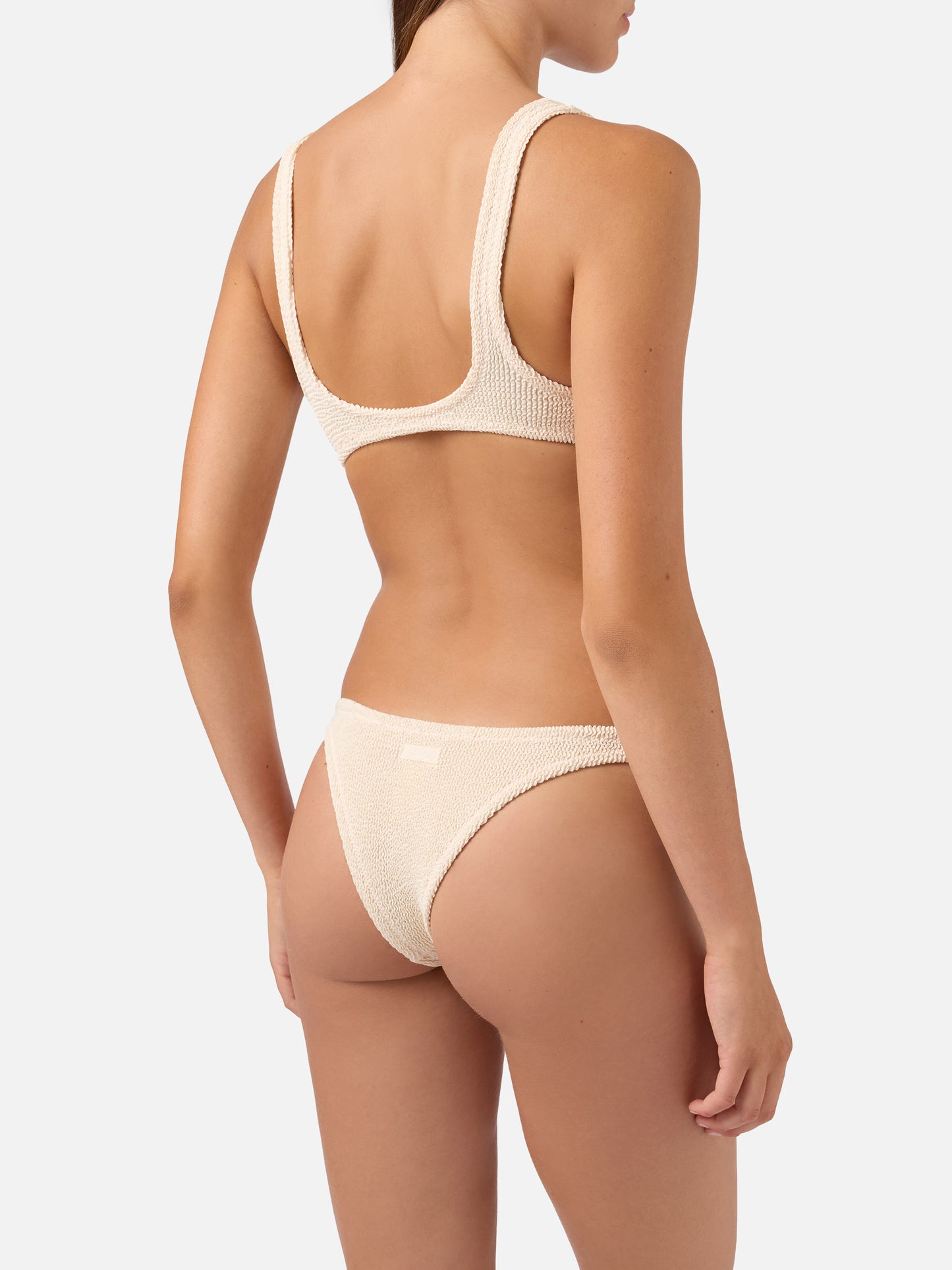 Naima Naomi beige crinkle bikini