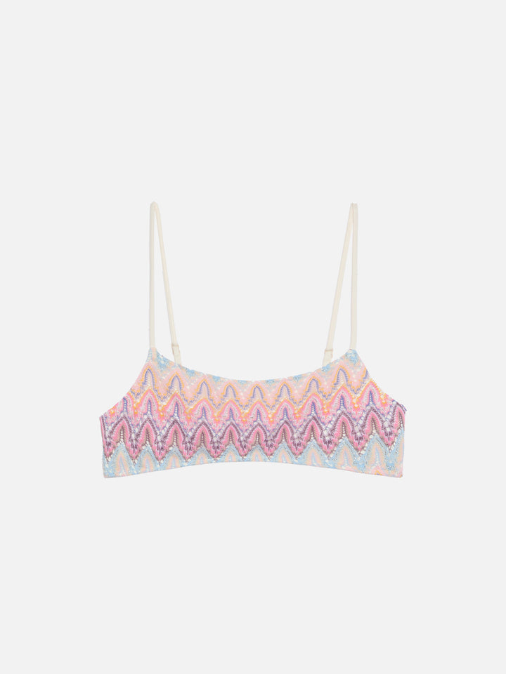 Sadie raschel knit bralette