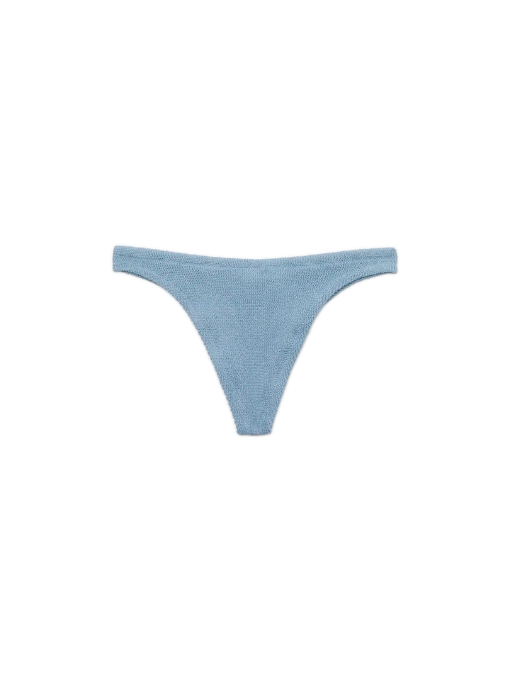 Naomi slip mare cheeky in crinkle lurex color avio blue