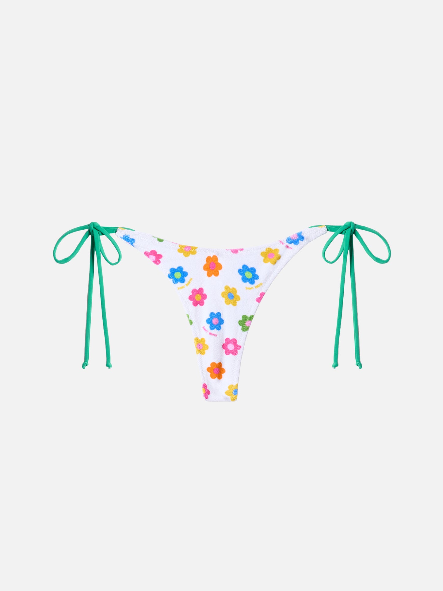 Slip mare cheeky Norah in spugna con stampa margherite