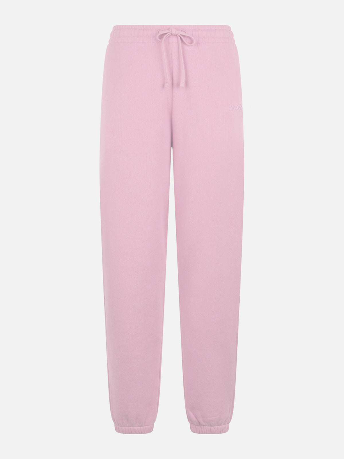 Pink Odalys sweatpants with logo embroidery