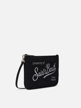 Borsa crossbody Parisienne Tweed nera