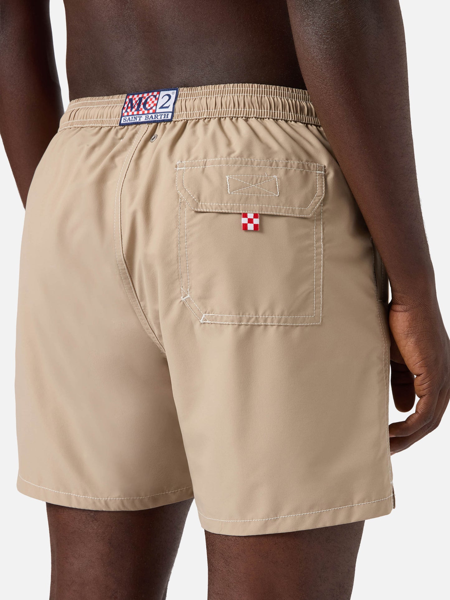 Patmos classic swim shorts in beige
