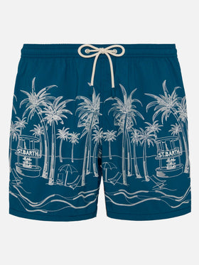 Mid-length swim shorts Patmos The Riviera with embroidery